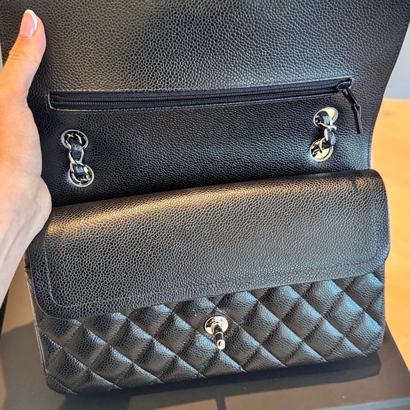Chanel classic double flap bag SHW caviar - Picture 13 of 16